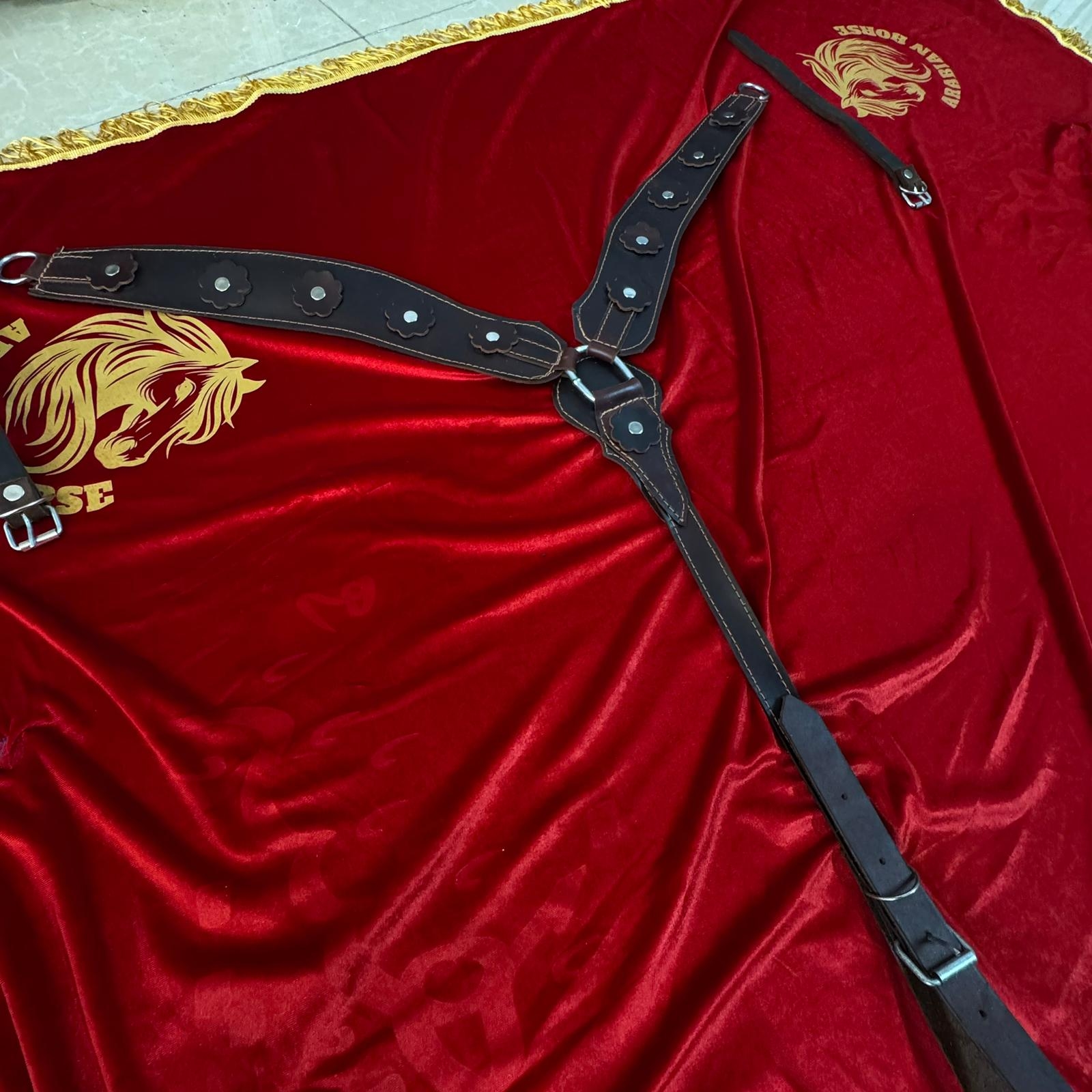 صدرية خيل جلدية