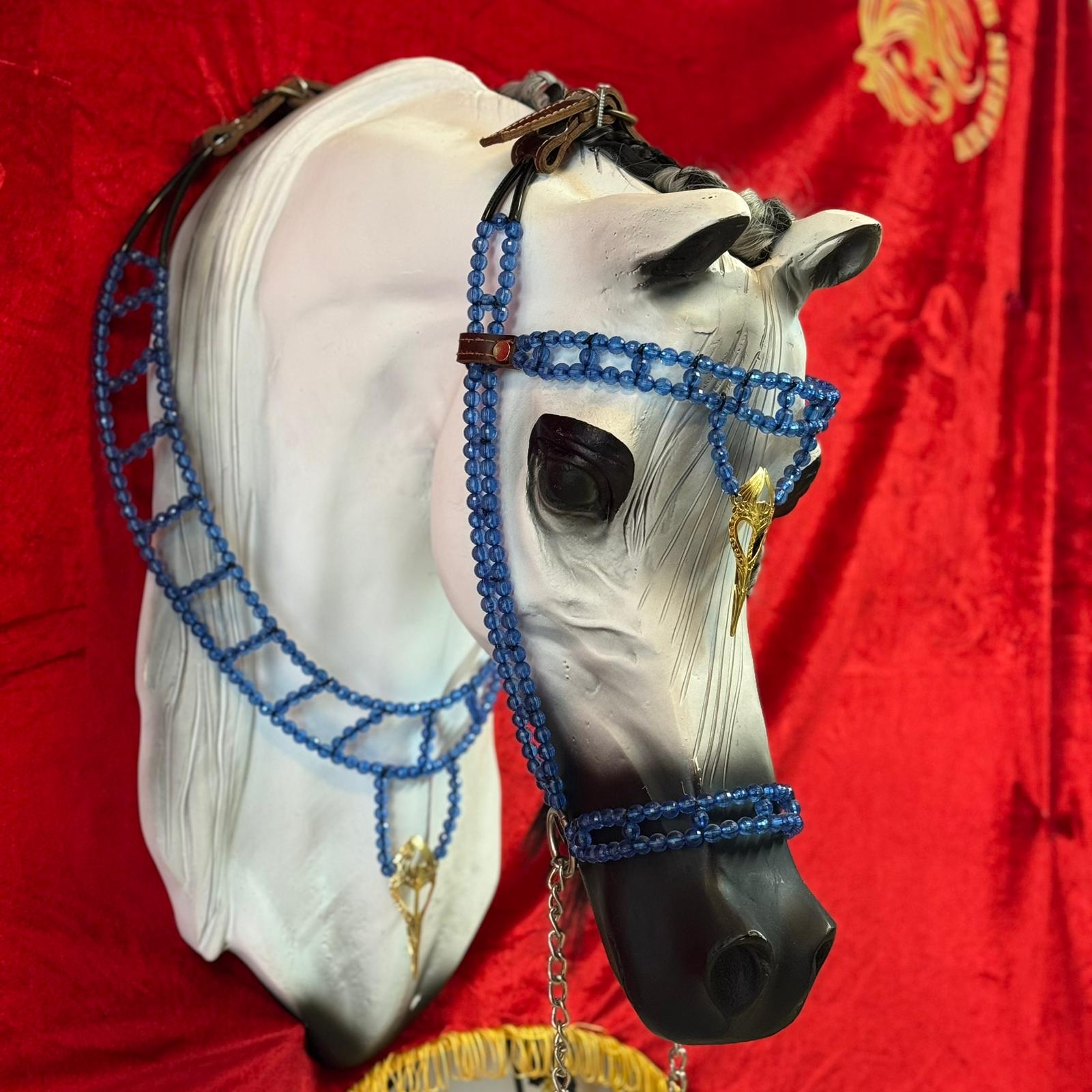 طقم جمال فاخر أزرق (رشمة مع عقد الرقبة)