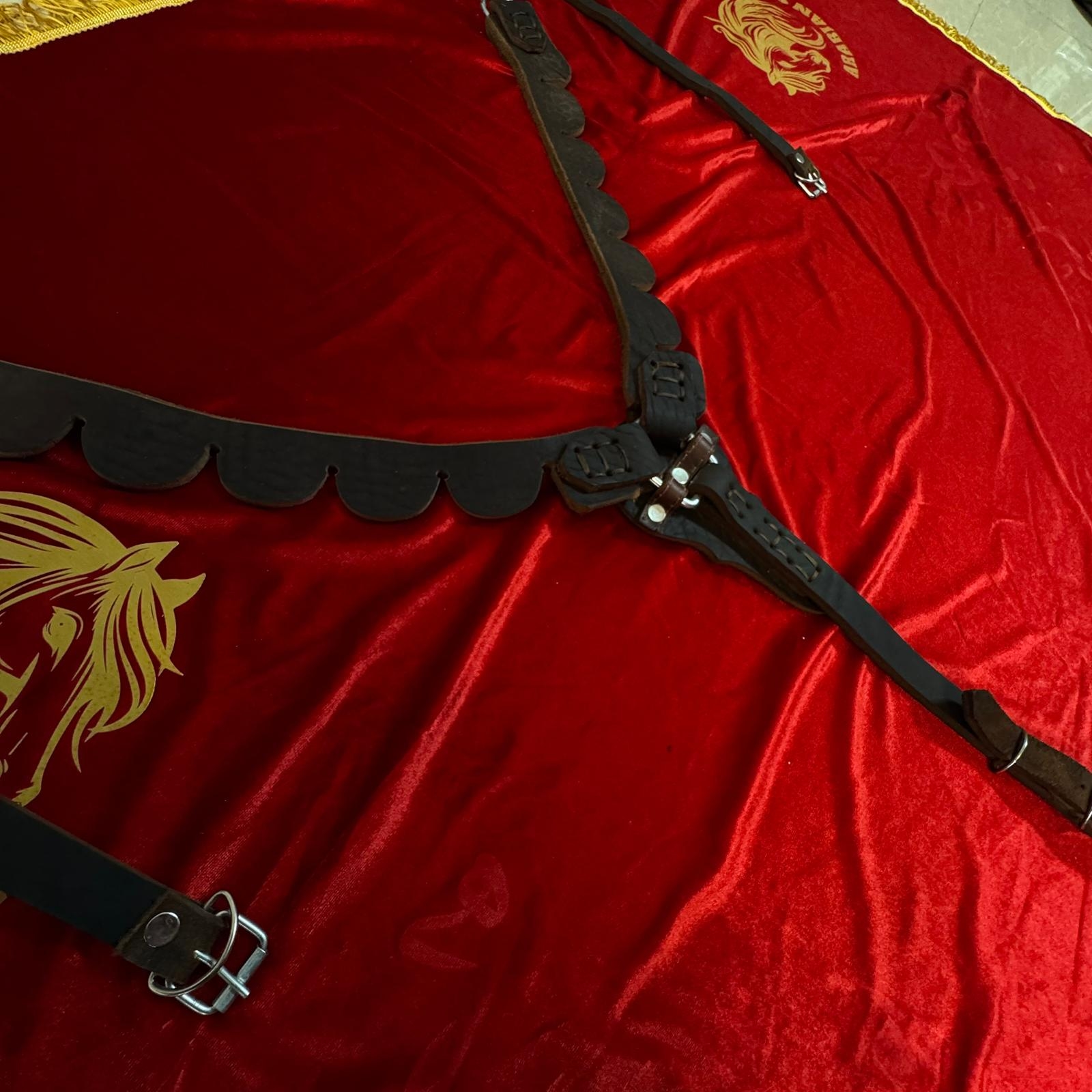 صدرية خيل جلدية