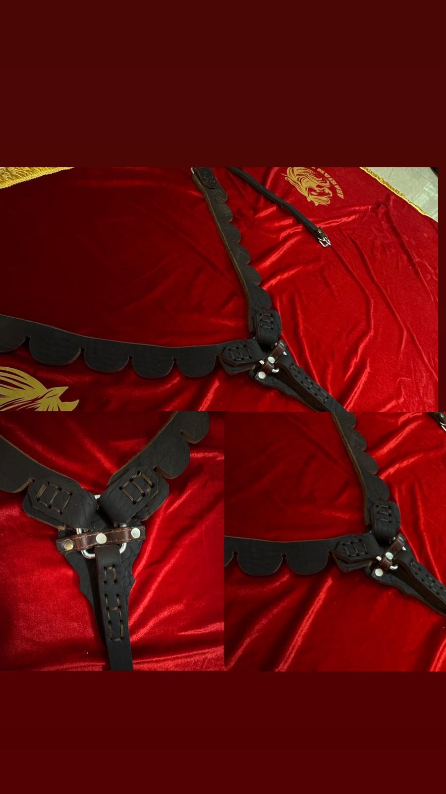 صدرية خيل جلدية