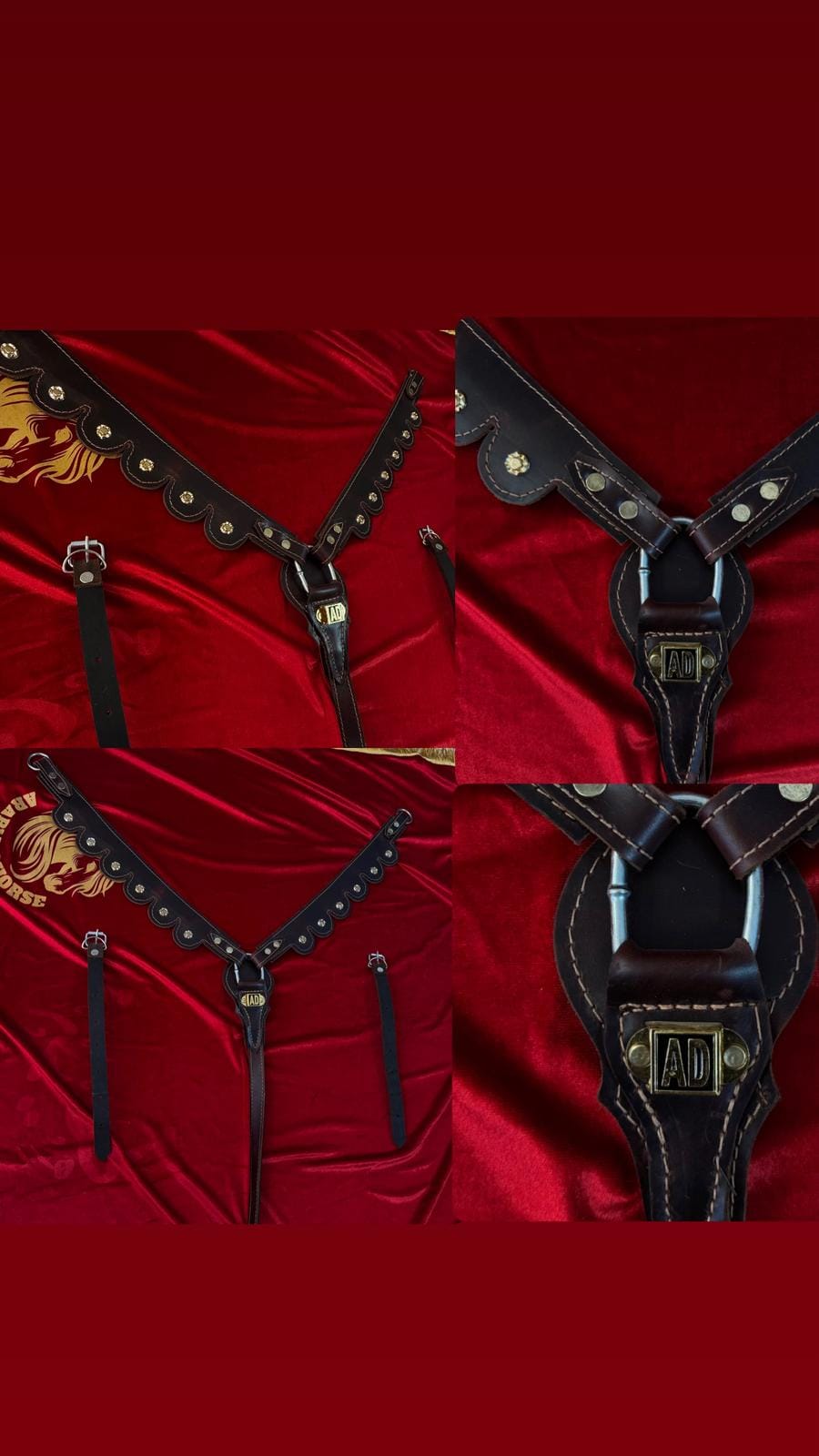 صدرية خيل جلدية