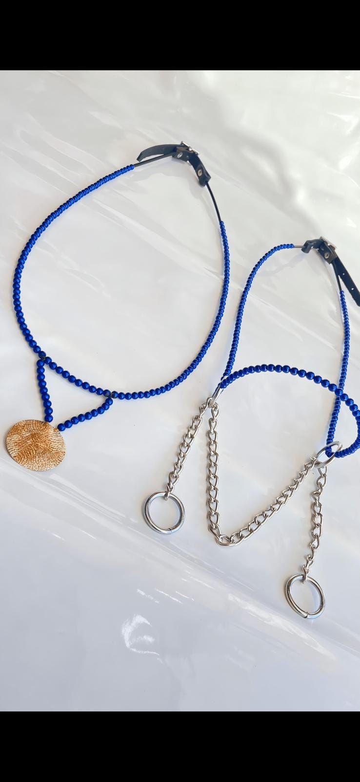 طقم جمال أزرق بدون شناف