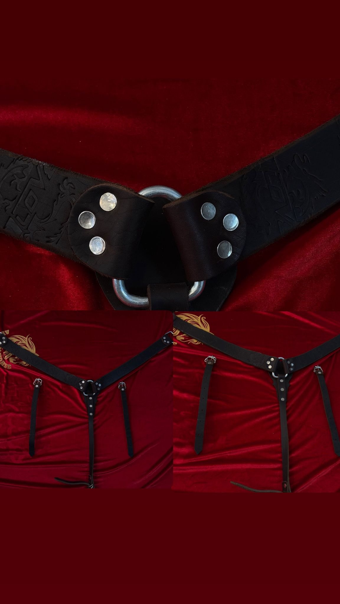 صدرية خيل جلدية