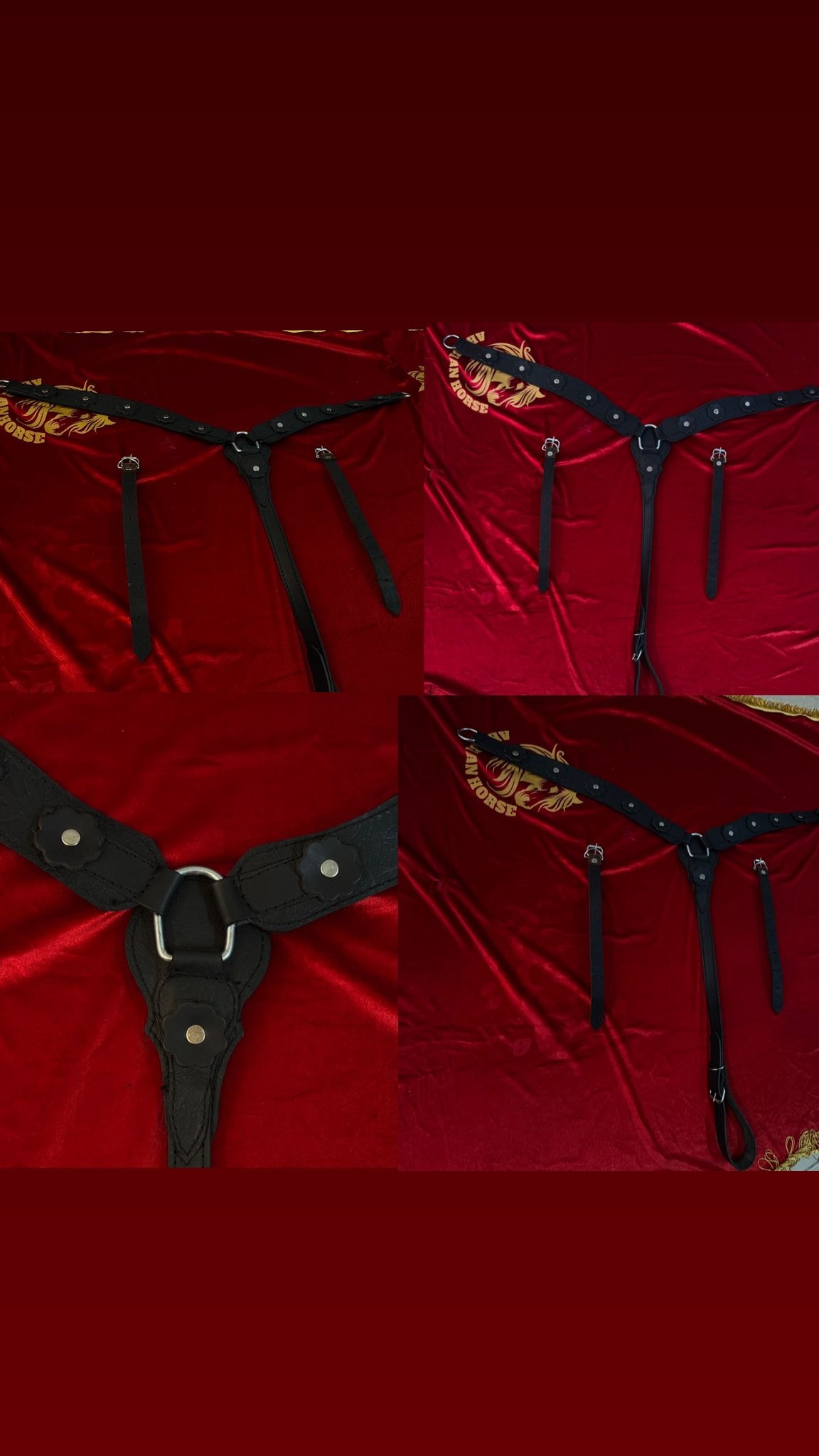 صدرية خيل جلدية